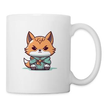Fuchs - Kawaii Style - Tasse - Weiß - Rechts