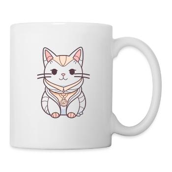 Katze - Kawaii Style - Tasse - Weiß - Rechts