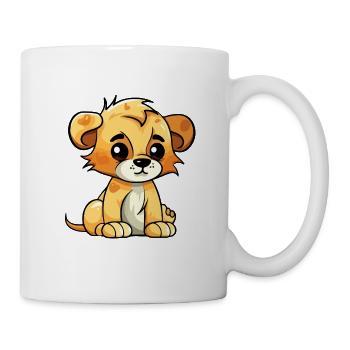 Oucho le bébé lion - Mug blanc - blanc - Droite