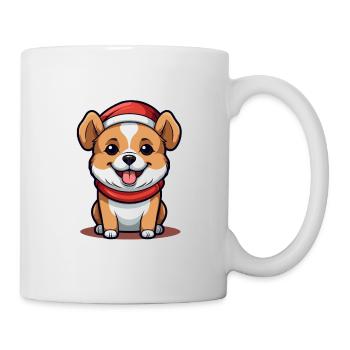 Dog Christmas Design - Kawaii Style - Mug - white - Right