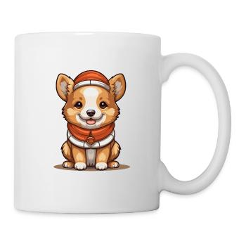 Dog Christmas Design - Kawaii Style - Mug - white - Right