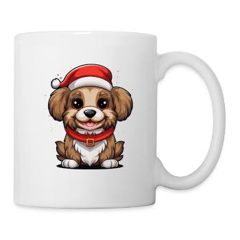Design de Noël de chien - Style Kawaii - Mug blanc - blanc - Droite