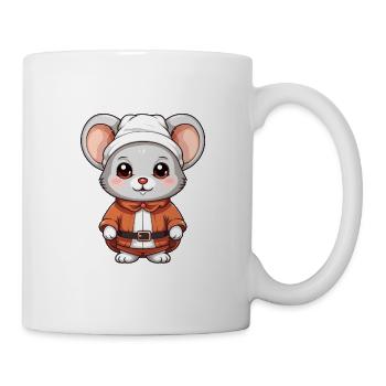 Mouse Christmas Design - Kawaii Style - Mug - white - Right