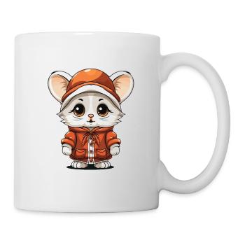 Mouse Christmas Design - Kawaii Style - Mug - white - Right