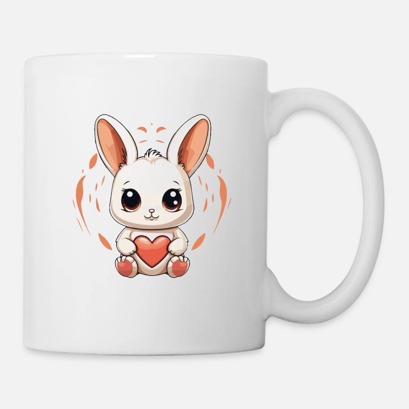 Hase - Kawaii Style - Tasse - Weiß