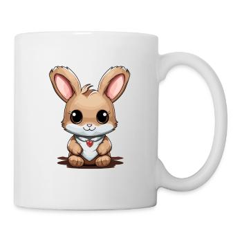 Lapin - Style Kawaii - Mug blanc - blanc - Droite