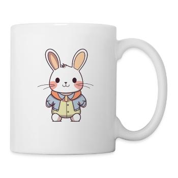 Lapin - Style Kawaii - Mug blanc - blanc - Droite