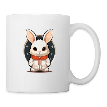 Design de Noël lapin - Style Kawaii - Mug blanc - blanc - Droite
