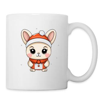 Design de Noël lapin - Style Kawaii - Mug blanc - blanc - Droite
