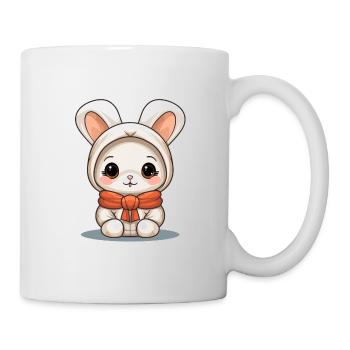 Bunny Christmas Design - Kawaii Style - Mug - white - Right