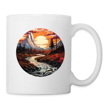 Landscape - Illustration - Mug - white - Right