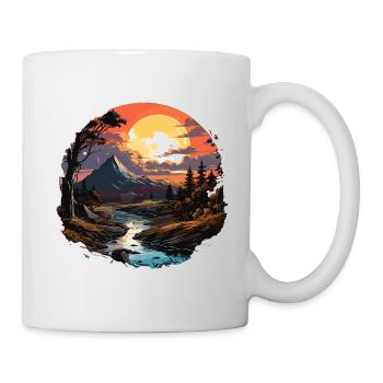 Landscape - Illustration - Mug - white - Right