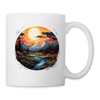 Landscape - Illustration - Mug - white - Right