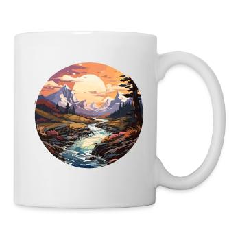 Landscape - Illustration - Mug - white - Right