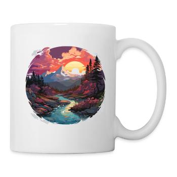 Landscape - Illustration - Mug - white - Right