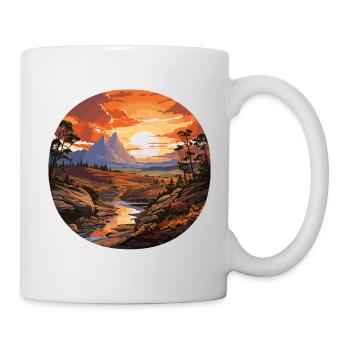 Landscape - Illustration - Mug - white - Right