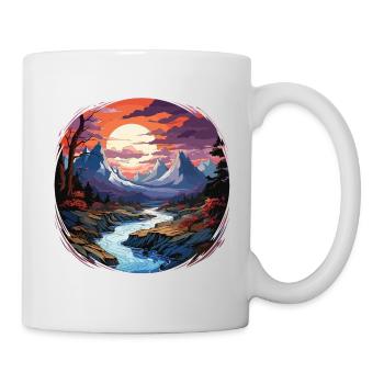 Landscape - Illustration - Mug - white - Right