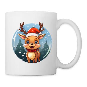 Renne mignon - Mug blanc - blanc - Droite