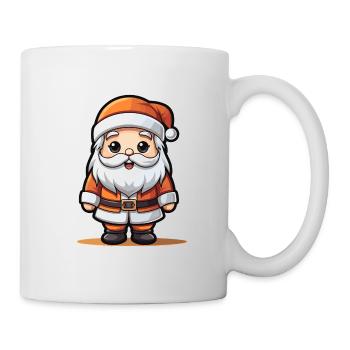Weihnachtsmann Design - Kawaii Style - Tasse - Weiß - Rechts
