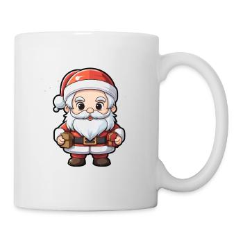 Weihnachtsmann Design - Kawaii Style - Tasse - Weiß - Rechts