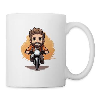 Cyclist Design - Kawaii Style - Mug - white - Right