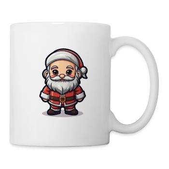 Weihnachtsmann Design - Kawaii Style - Tasse - Weiß - Rechts