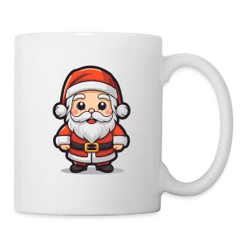 Weihnachtsmann Design - Kawaii Style - Tasse - Weiß - Rechts