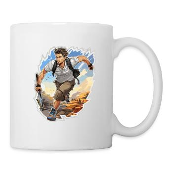 Joueur de tennis - Illustration - Mug blanc - blanc - Droite