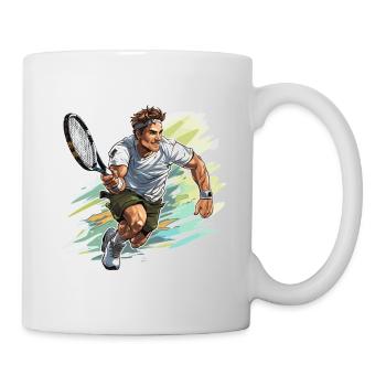 Joueur de tennis - Illustration - Mug blanc - blanc - Droite