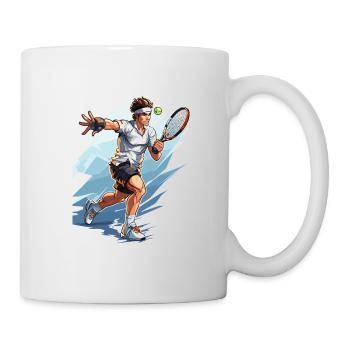 Joueur de tennis - Illustration - Mug blanc - blanc - Droite