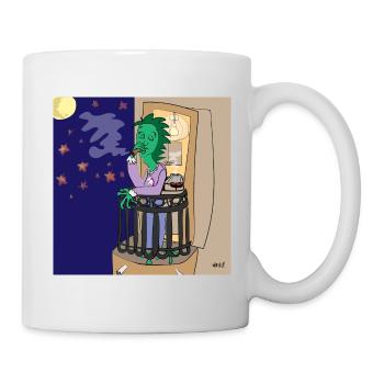Petit Dragon De Nuit - Mug blanc - blanc - Droite