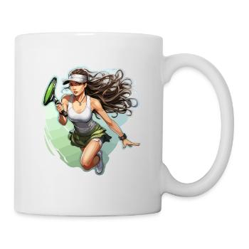 Joueur de tennis - illustration - Mug blanc - blanc - Droite