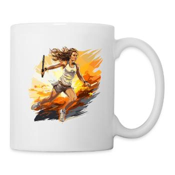 Joueur de tennis - illustration - Mug blanc - blanc - Droite