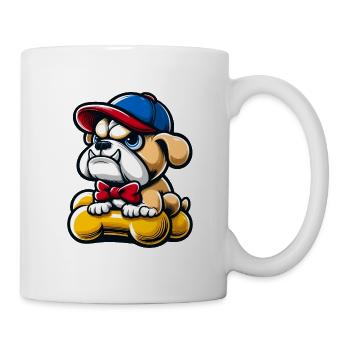 BULLDOGGE BULLDOG BULLY BULLIES FRENCHIE MOPS HUND - Tasse - Weiß - Rechts