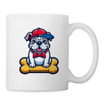 BULLDOGGE BULLDOG BULLY BULLIES FRENCHIE MOPS HUND - Tasse - Weiß - Rechts