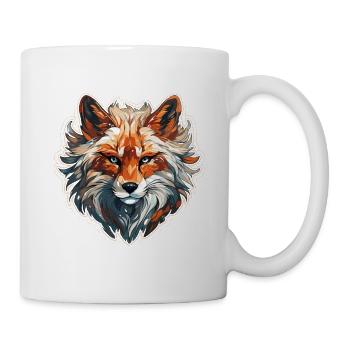 Fuchs - Illustration - Tasse - Weiß - Rechts
