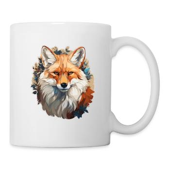 Fuchs - Illustration - Tasse - Weiß - Rechts