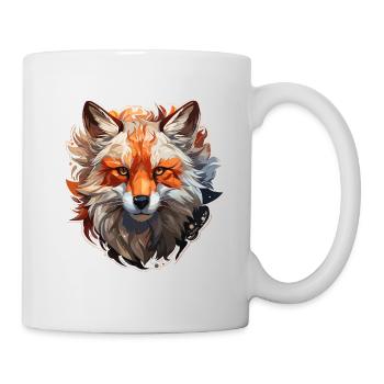 Fuchs - Illustration - Tasse - Weiß - Rechts