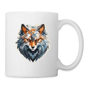 Fuchs - Illustration - Tasse - Weiß - Rechts