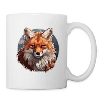 Fuchs - Illustration - Tasse - Weiß - Rechts