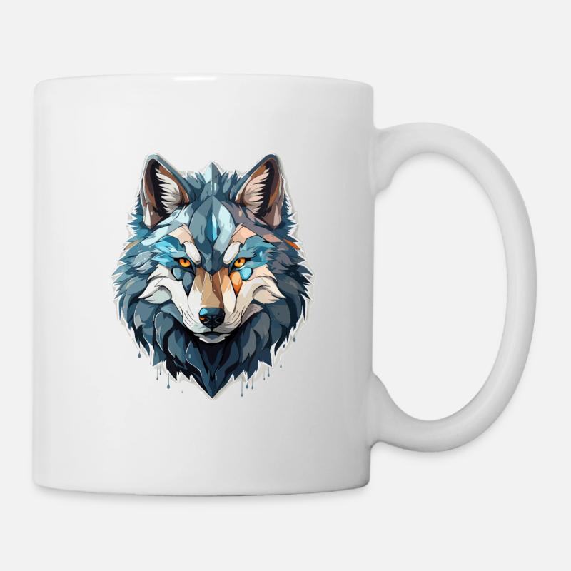 Loup - Illustration - Mug blanc - blanc