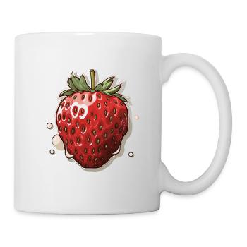 Strawberry - illustration - Mug - white - Right