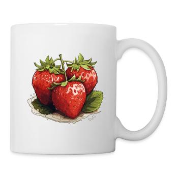 Strawberry - illustration - Mug - white - Right