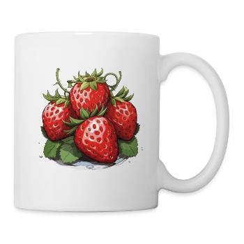 Strawberry - illustration - Mug - white - Right