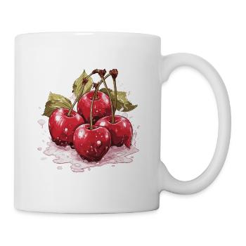 Cherry - illustration - Mug - white - Right