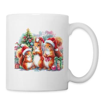 Watercolor Christmas Squirrel Design for Mugs - Mug - white - Right