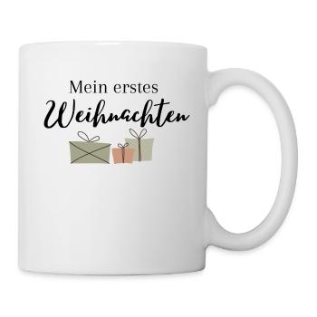 Mein erstes Weihnachten Aufdruck - Tasse - Weiß - Rechts
