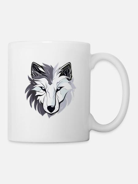 Wolf - Illustration - Mug - white