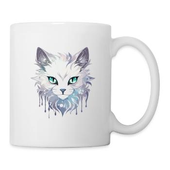 Chat - illustration - Mug blanc - blanc - Droite