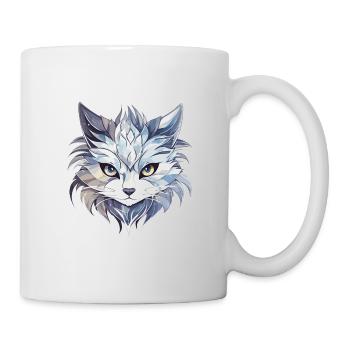 Chat - illustration - Mug blanc - blanc - Droite